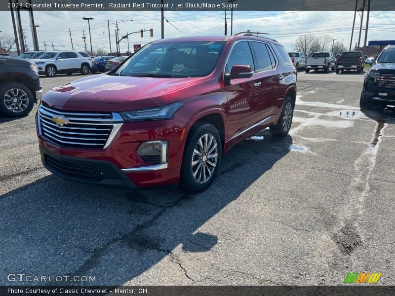 Radiant Red Tintcoat / Jet Black/Maple Sugar 2023 Chevrolet Traverse Premier