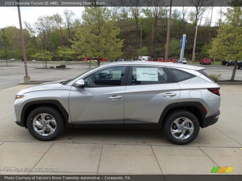 Shimmering Silver / Black 2023 Hyundai Tucson SE AWD