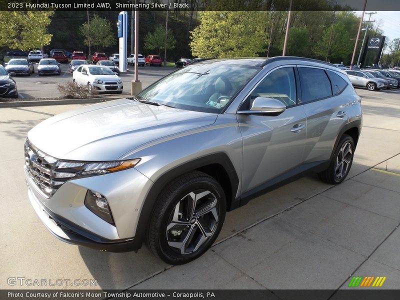 Shimmering Silver / Black 2023 Hyundai Tucson Limited AWD