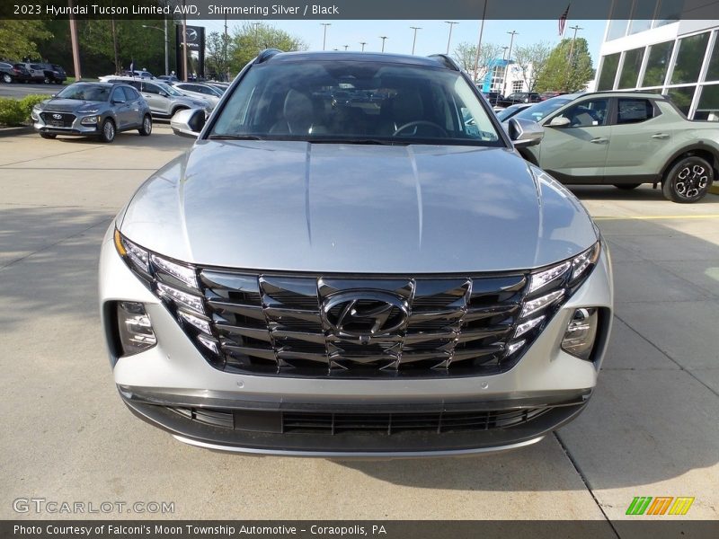 Shimmering Silver / Black 2023 Hyundai Tucson Limited AWD