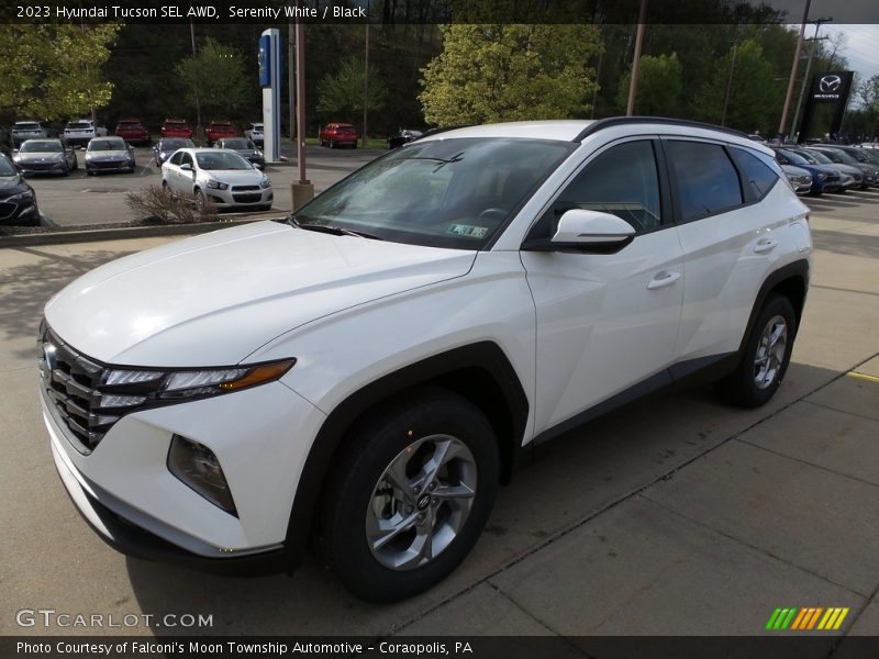 Serenity White / Black 2023 Hyundai Tucson SEL AWD