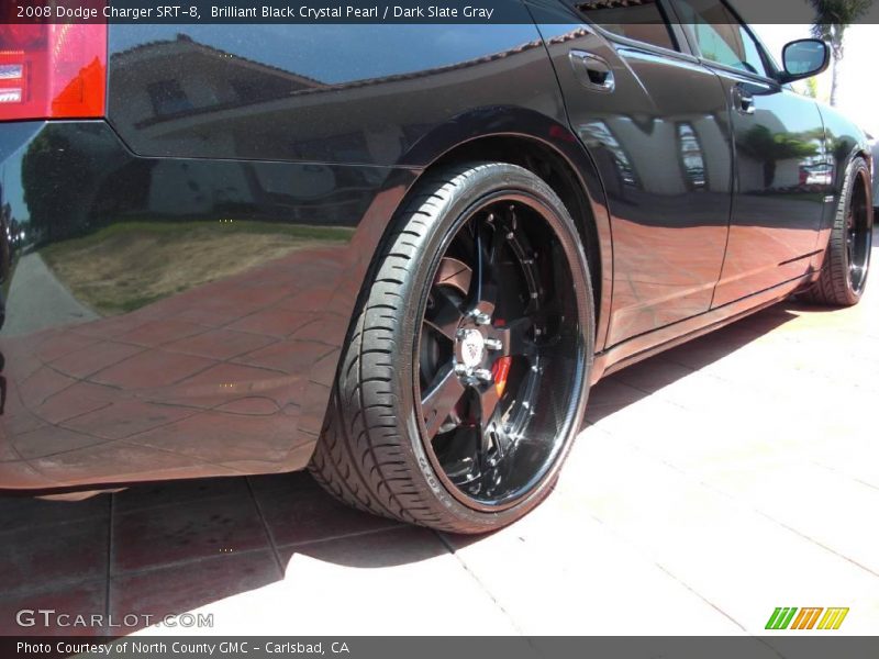 Brilliant Black Crystal Pearl / Dark Slate Gray 2008 Dodge Charger SRT-8