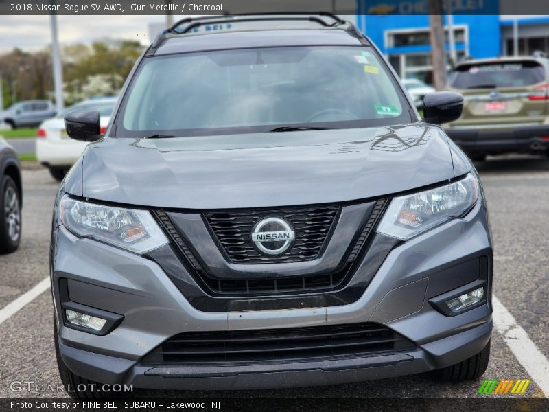 Gun Metallic / Charcoal 2018 Nissan Rogue SV AWD