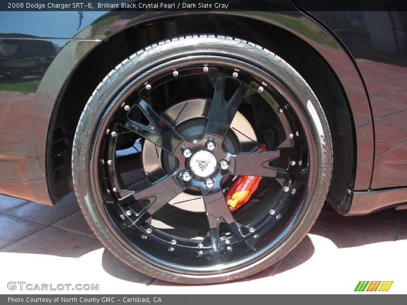Brilliant Black Crystal Pearl / Dark Slate Gray 2008 Dodge Charger SRT-8