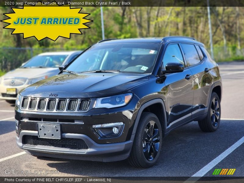 Diamond Black Crystal Pearl / Black 2020 Jeep Compass Latitude 4x4