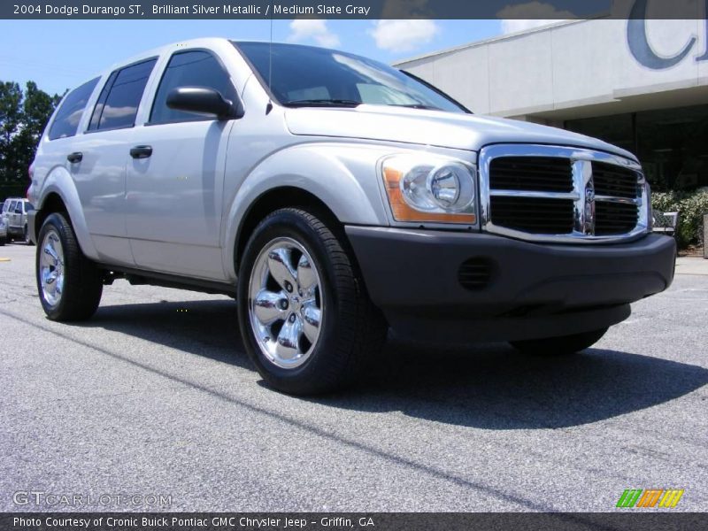 Brilliant Silver Metallic / Medium Slate Gray 2004 Dodge Durango ST