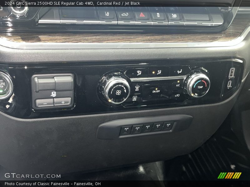Controls of 2024 Sierra 2500HD SLE Regular Cab 4WD