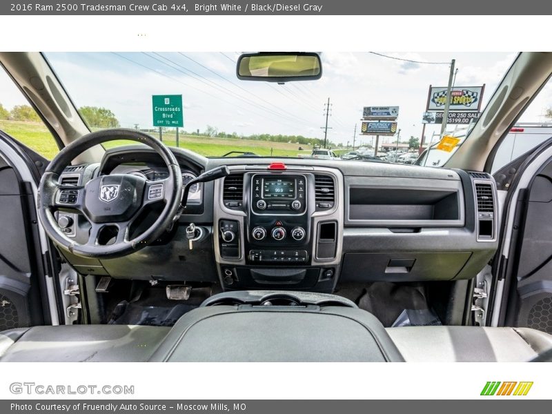 Bright White / Black/Diesel Gray 2016 Ram 2500 Tradesman Crew Cab 4x4