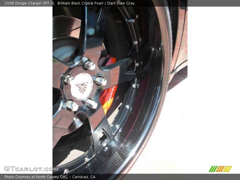 Brilliant Black Crystal Pearl / Dark Slate Gray 2008 Dodge Charger SRT-8