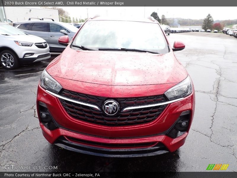 Chili Red Metallic / Whisper Beige 2020 Buick Encore GX Select AWD