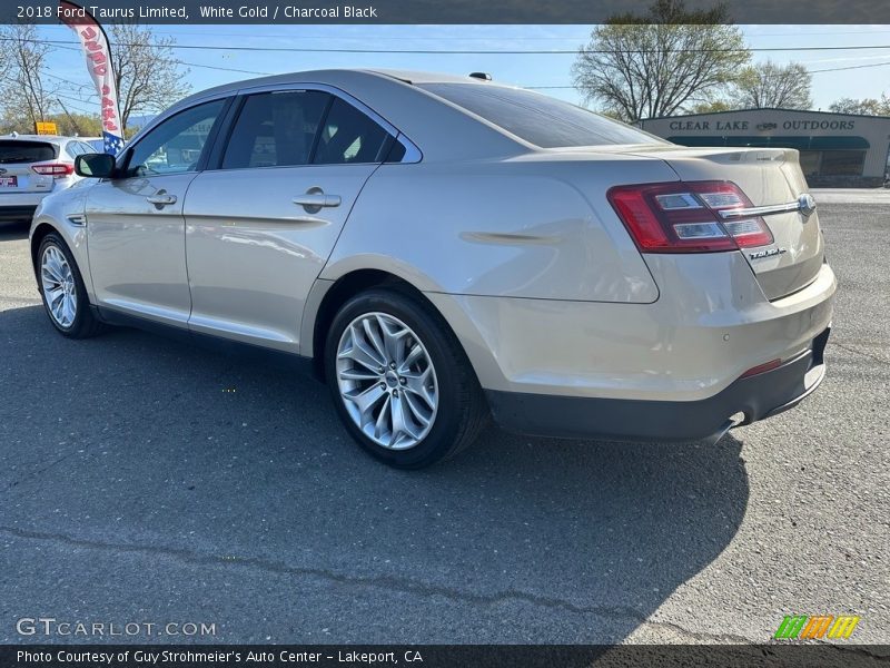 White Gold / Charcoal Black 2018 Ford Taurus Limited