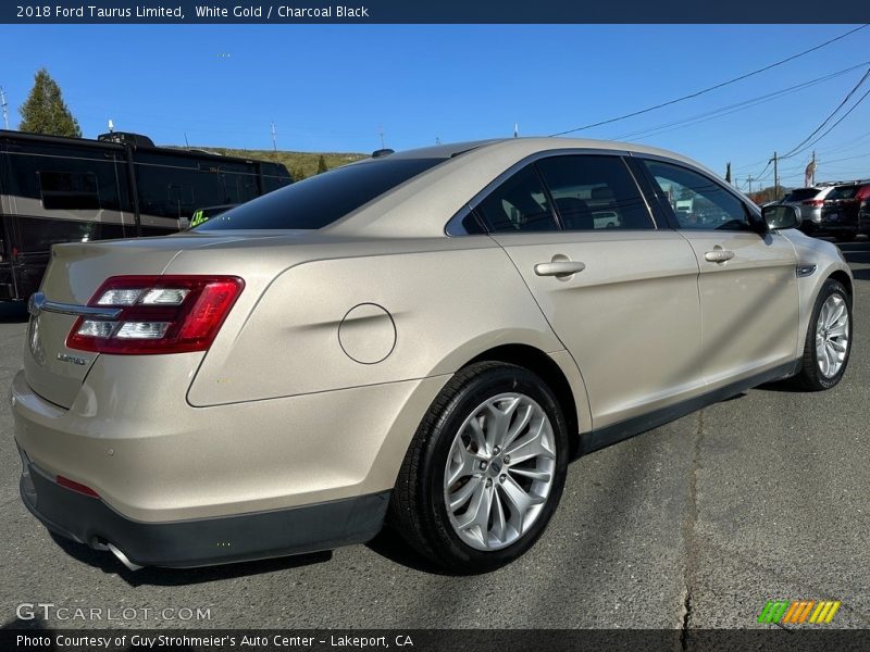 White Gold / Charcoal Black 2018 Ford Taurus Limited