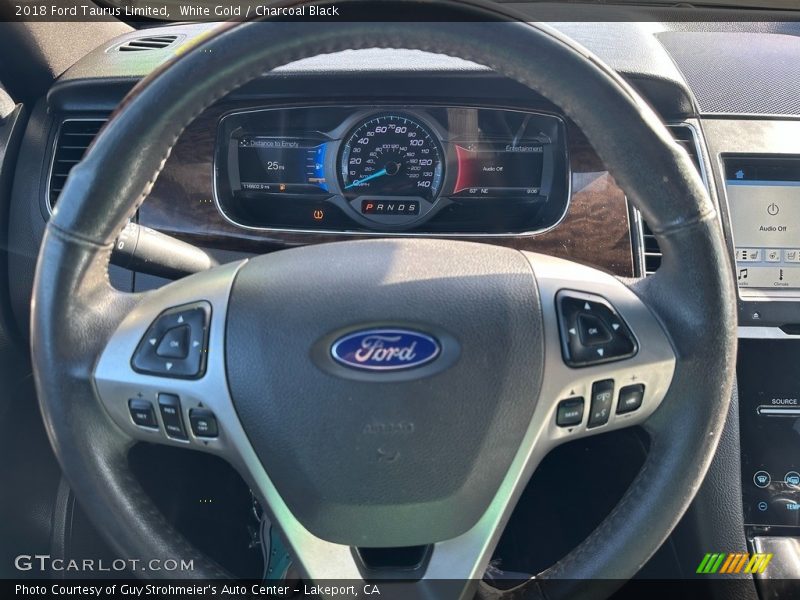 White Gold / Charcoal Black 2018 Ford Taurus Limited