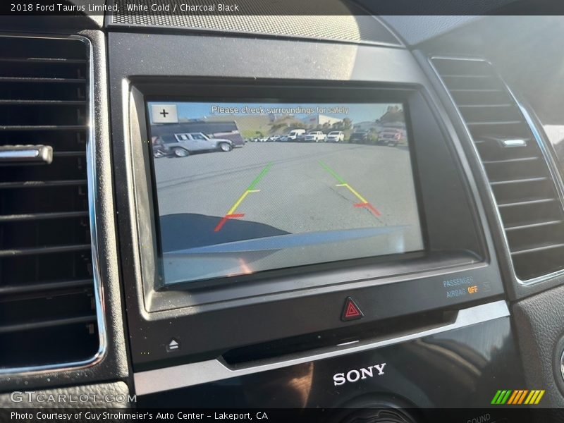 White Gold / Charcoal Black 2018 Ford Taurus Limited