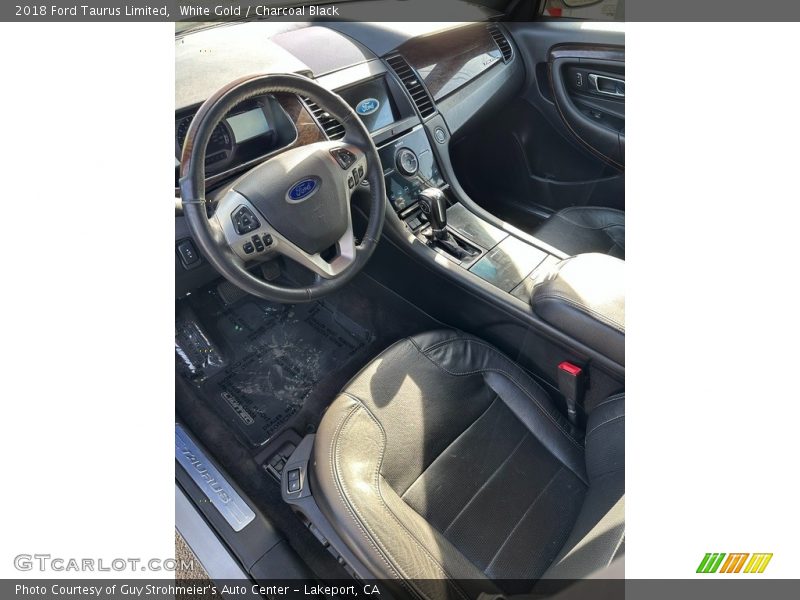 White Gold / Charcoal Black 2018 Ford Taurus Limited