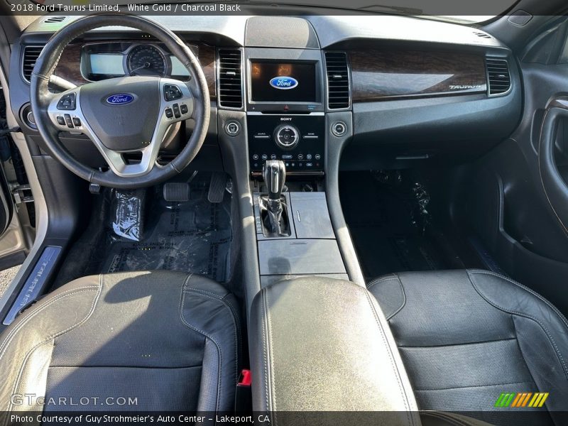 White Gold / Charcoal Black 2018 Ford Taurus Limited