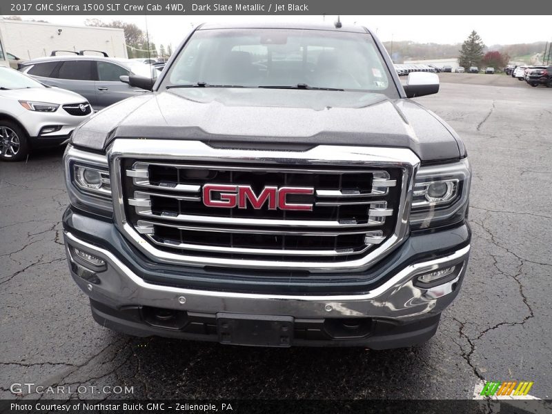 Dark Slate Metallic / Jet Black 2017 GMC Sierra 1500 SLT Crew Cab 4WD