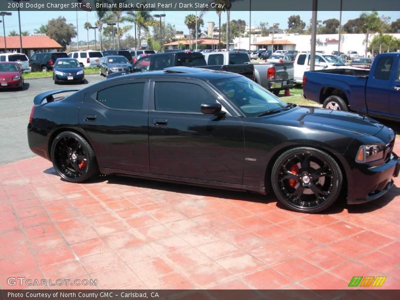 Brilliant Black Crystal Pearl / Dark Slate Gray 2008 Dodge Charger SRT-8