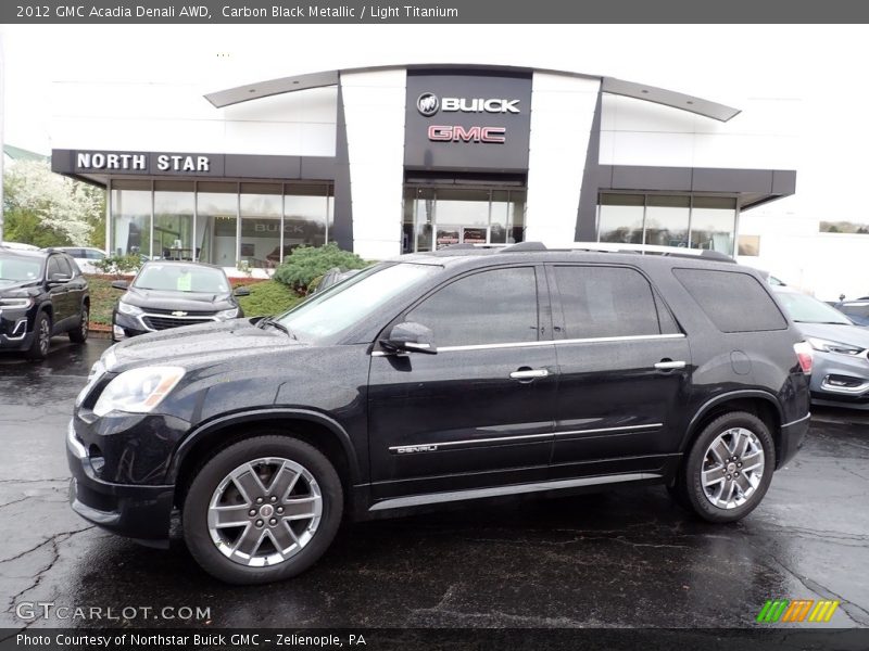 Carbon Black Metallic / Light Titanium 2012 GMC Acadia Denali AWD