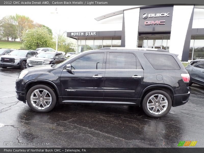 Carbon Black Metallic / Light Titanium 2012 GMC Acadia Denali AWD