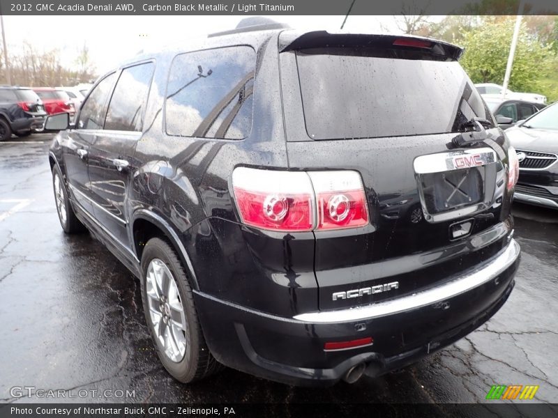 Carbon Black Metallic / Light Titanium 2012 GMC Acadia Denali AWD