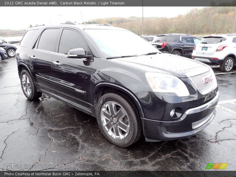 Carbon Black Metallic / Light Titanium 2012 GMC Acadia Denali AWD
