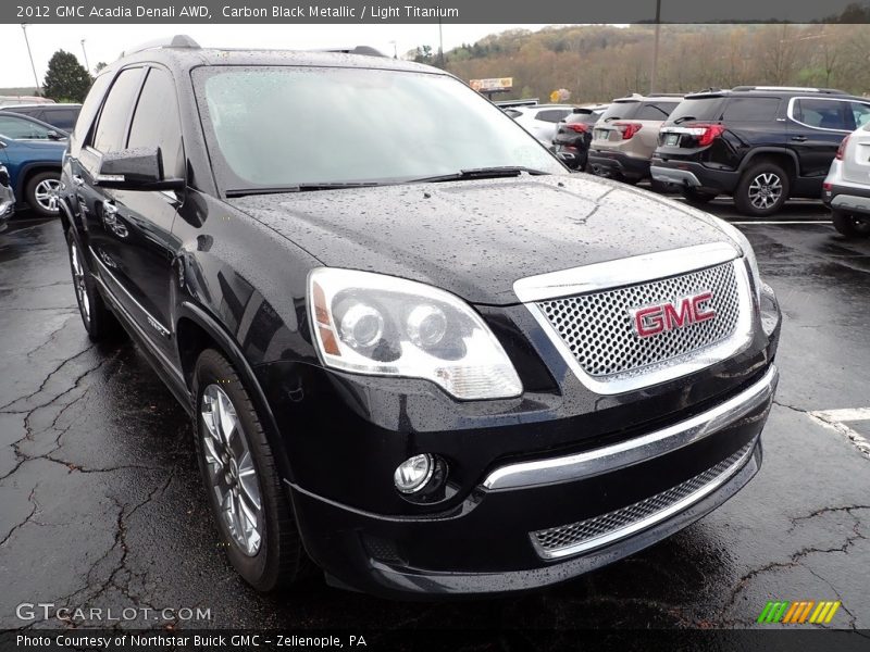 Carbon Black Metallic / Light Titanium 2012 GMC Acadia Denali AWD