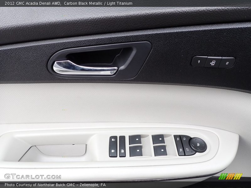 Carbon Black Metallic / Light Titanium 2012 GMC Acadia Denali AWD