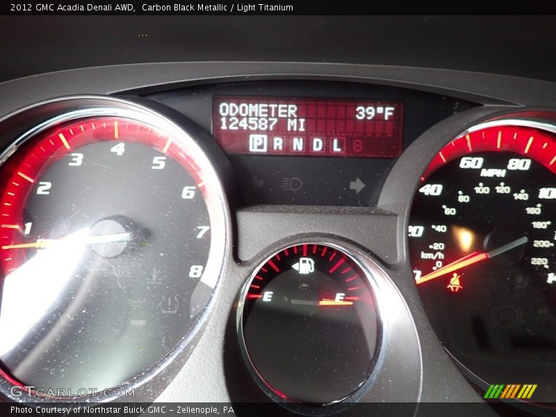 Carbon Black Metallic / Light Titanium 2012 GMC Acadia Denali AWD