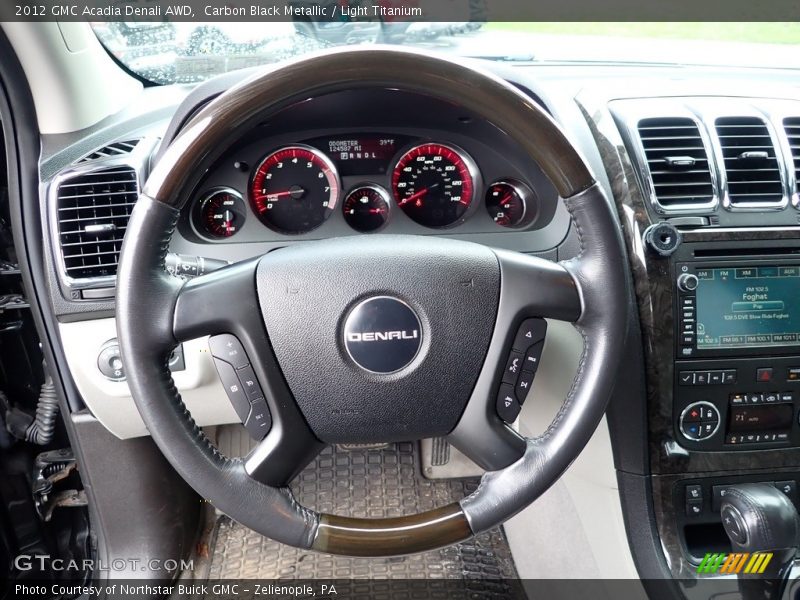 Carbon Black Metallic / Light Titanium 2012 GMC Acadia Denali AWD
