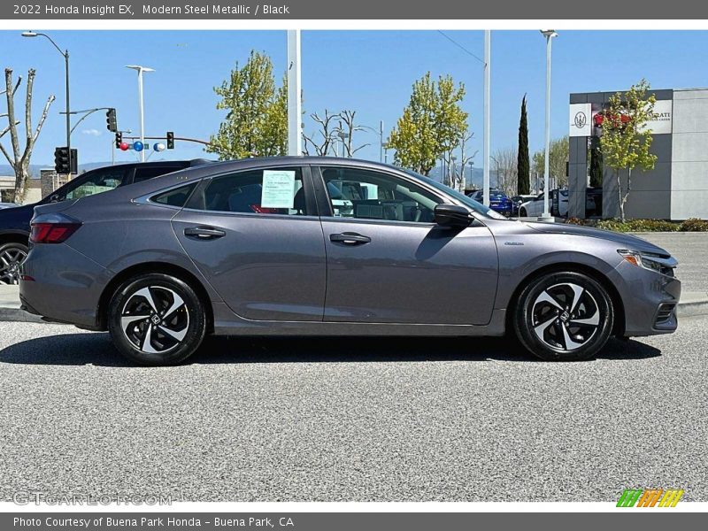 Modern Steel Metallic / Black 2022 Honda Insight EX
