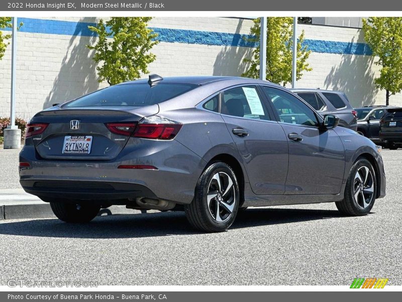 Modern Steel Metallic / Black 2022 Honda Insight EX
