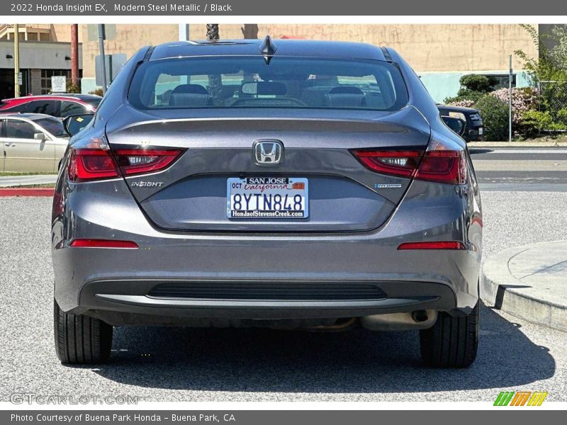 Modern Steel Metallic / Black 2022 Honda Insight EX