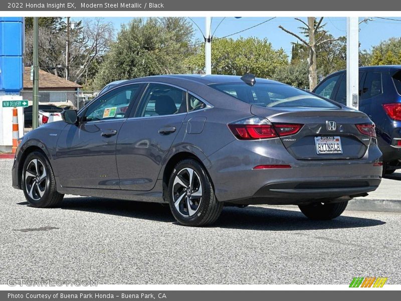 Modern Steel Metallic / Black 2022 Honda Insight EX