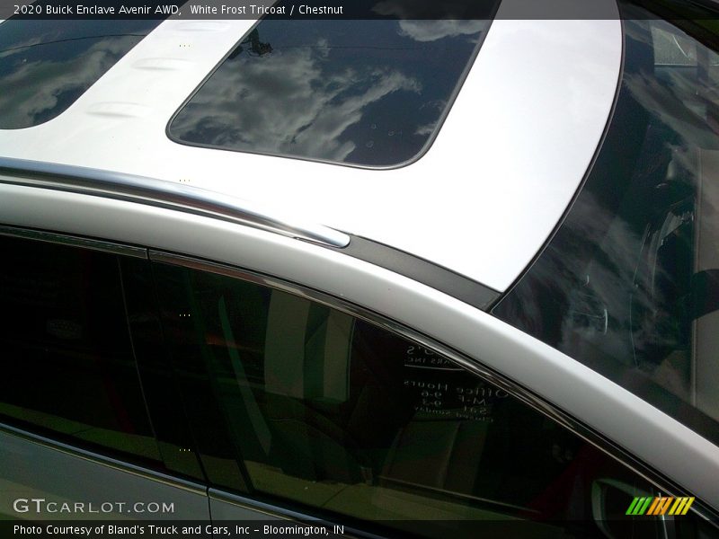 White Frost Tricoat / Chestnut 2020 Buick Enclave Avenir AWD