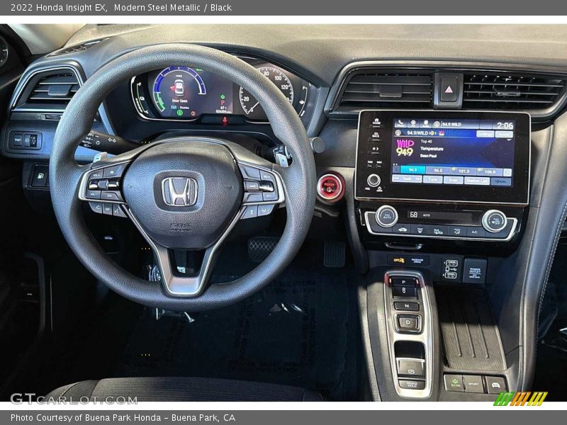 Modern Steel Metallic / Black 2022 Honda Insight EX