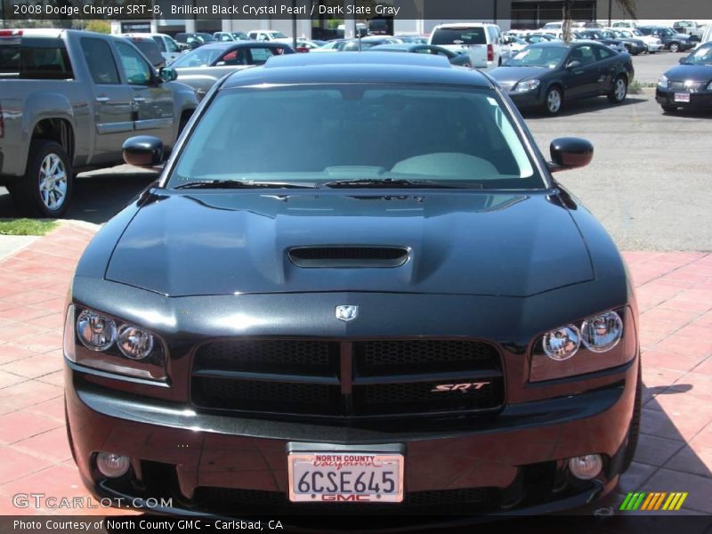 Brilliant Black Crystal Pearl / Dark Slate Gray 2008 Dodge Charger SRT-8
