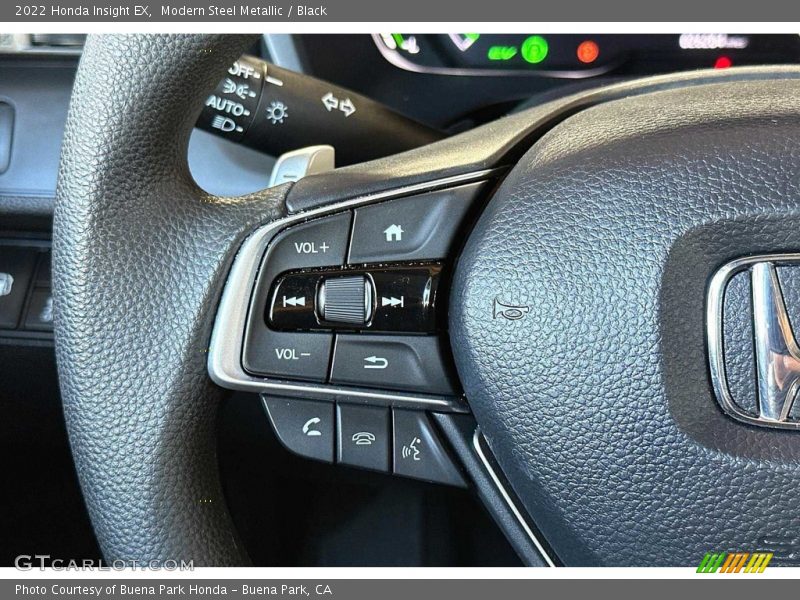 Modern Steel Metallic / Black 2022 Honda Insight EX