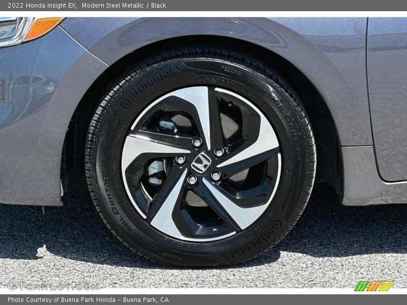 Modern Steel Metallic / Black 2022 Honda Insight EX