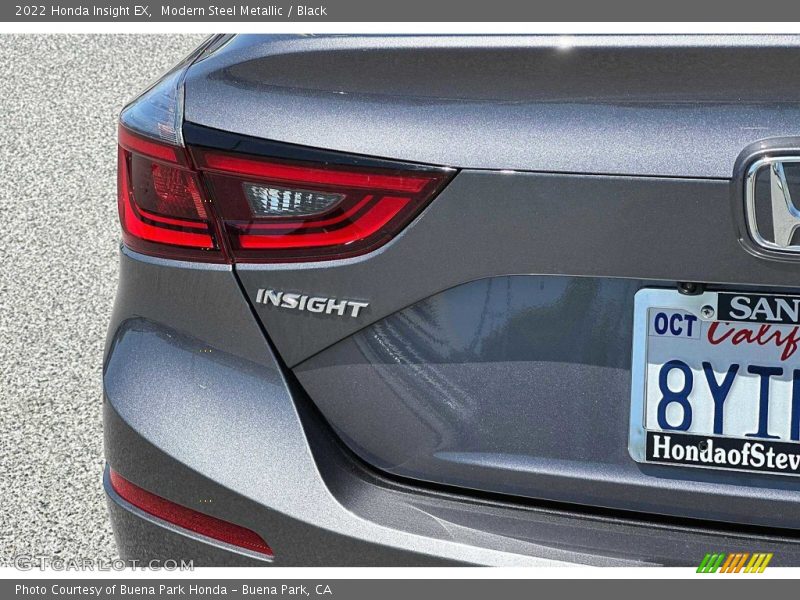 Modern Steel Metallic / Black 2022 Honda Insight EX