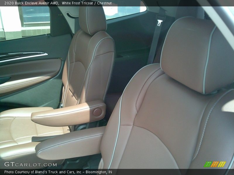 White Frost Tricoat / Chestnut 2020 Buick Enclave Avenir AWD