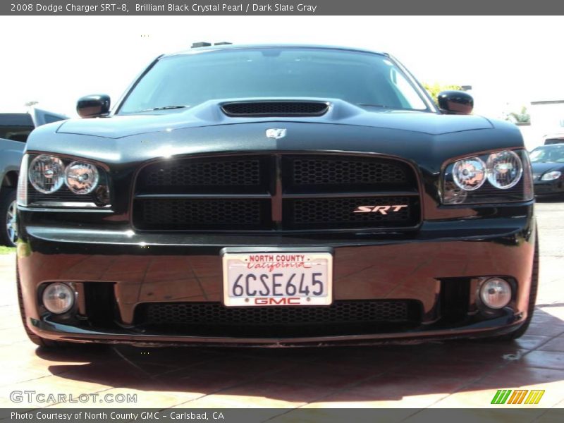 Brilliant Black Crystal Pearl / Dark Slate Gray 2008 Dodge Charger SRT-8