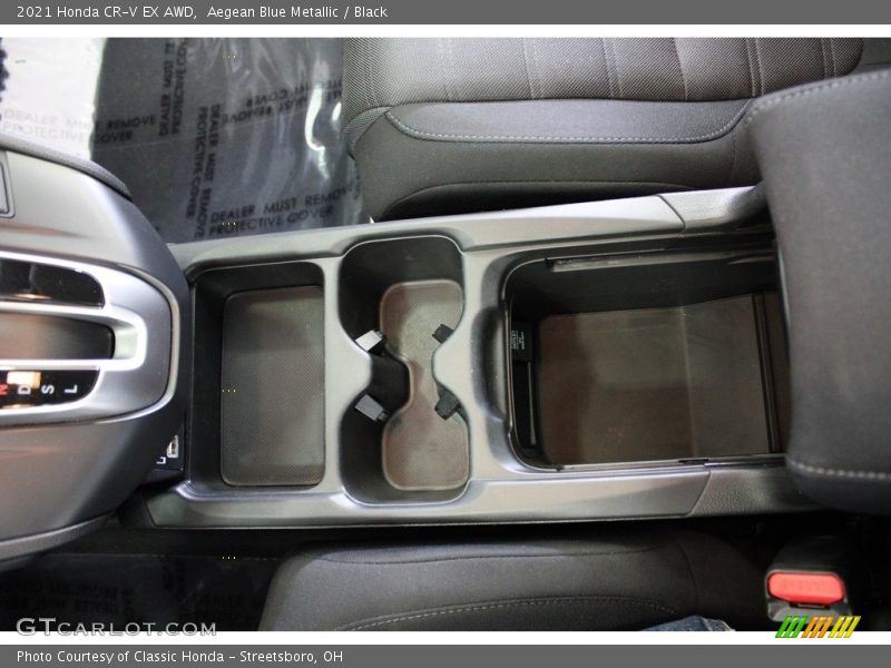 Aegean Blue Metallic / Black 2021 Honda CR-V EX AWD