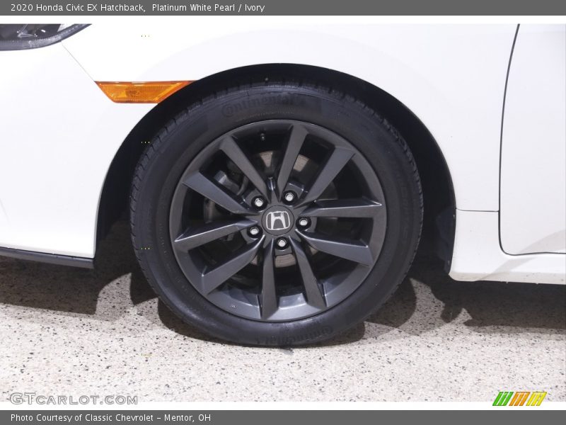 Platinum White Pearl / Ivory 2020 Honda Civic EX Hatchback