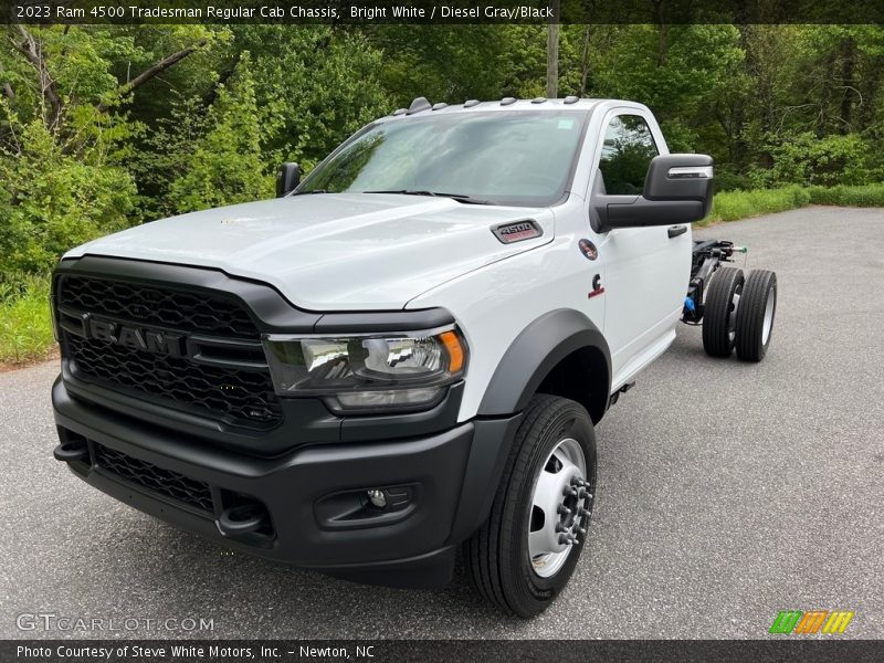 Bright White / Diesel Gray/Black 2023 Ram 4500 Tradesman Regular Cab Chassis