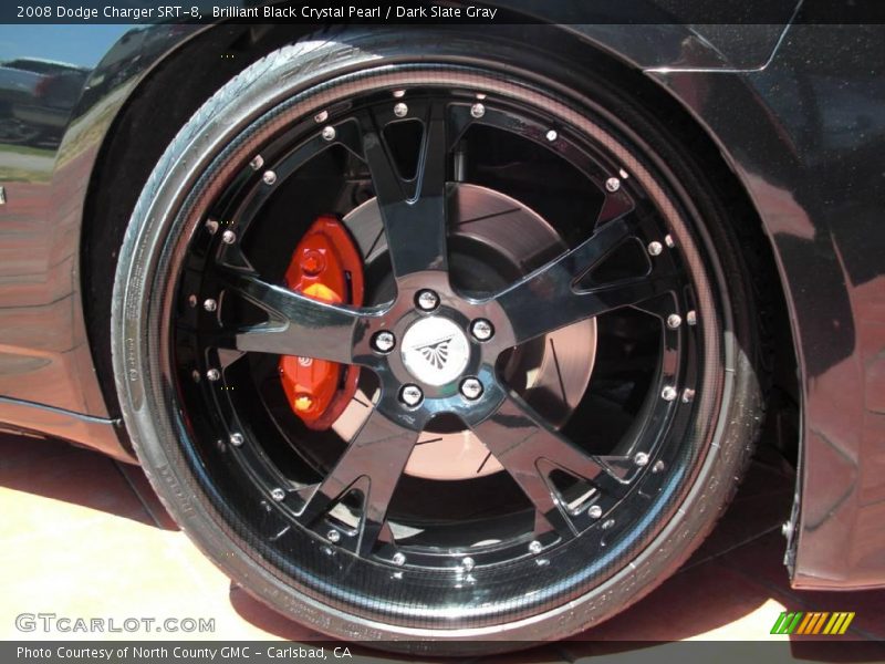 Brilliant Black Crystal Pearl / Dark Slate Gray 2008 Dodge Charger SRT-8