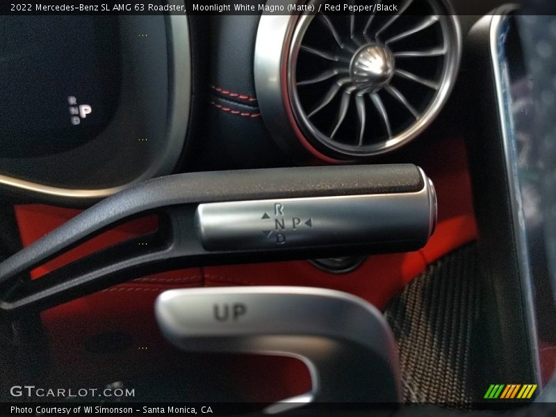 Controls of 2022 SL AMG 63 Roadster
