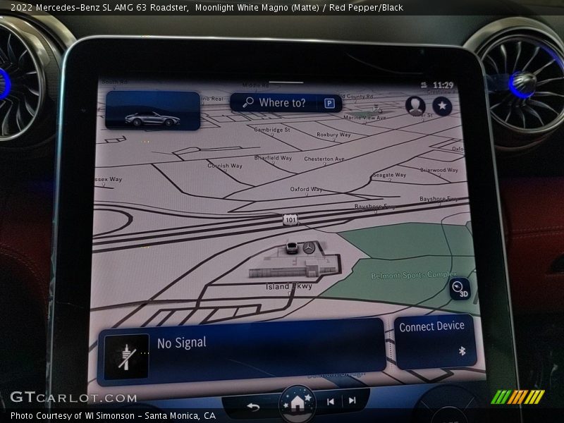 Navigation of 2022 SL AMG 63 Roadster