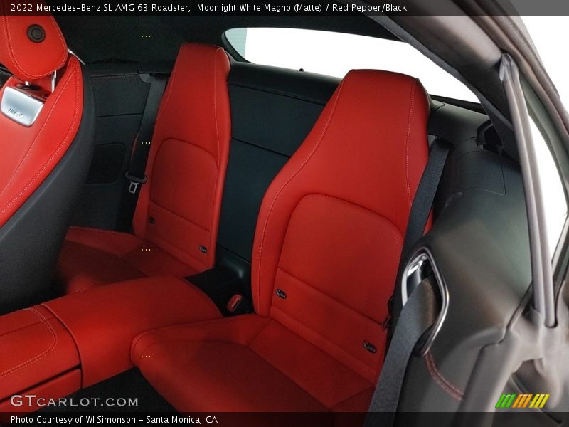 Rear Seat of 2022 SL AMG 63 Roadster