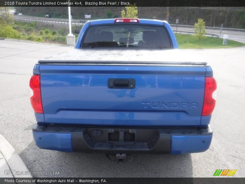 Blazing Blue Pearl / Black 2018 Toyota Tundra Limited CrewMax 4x4